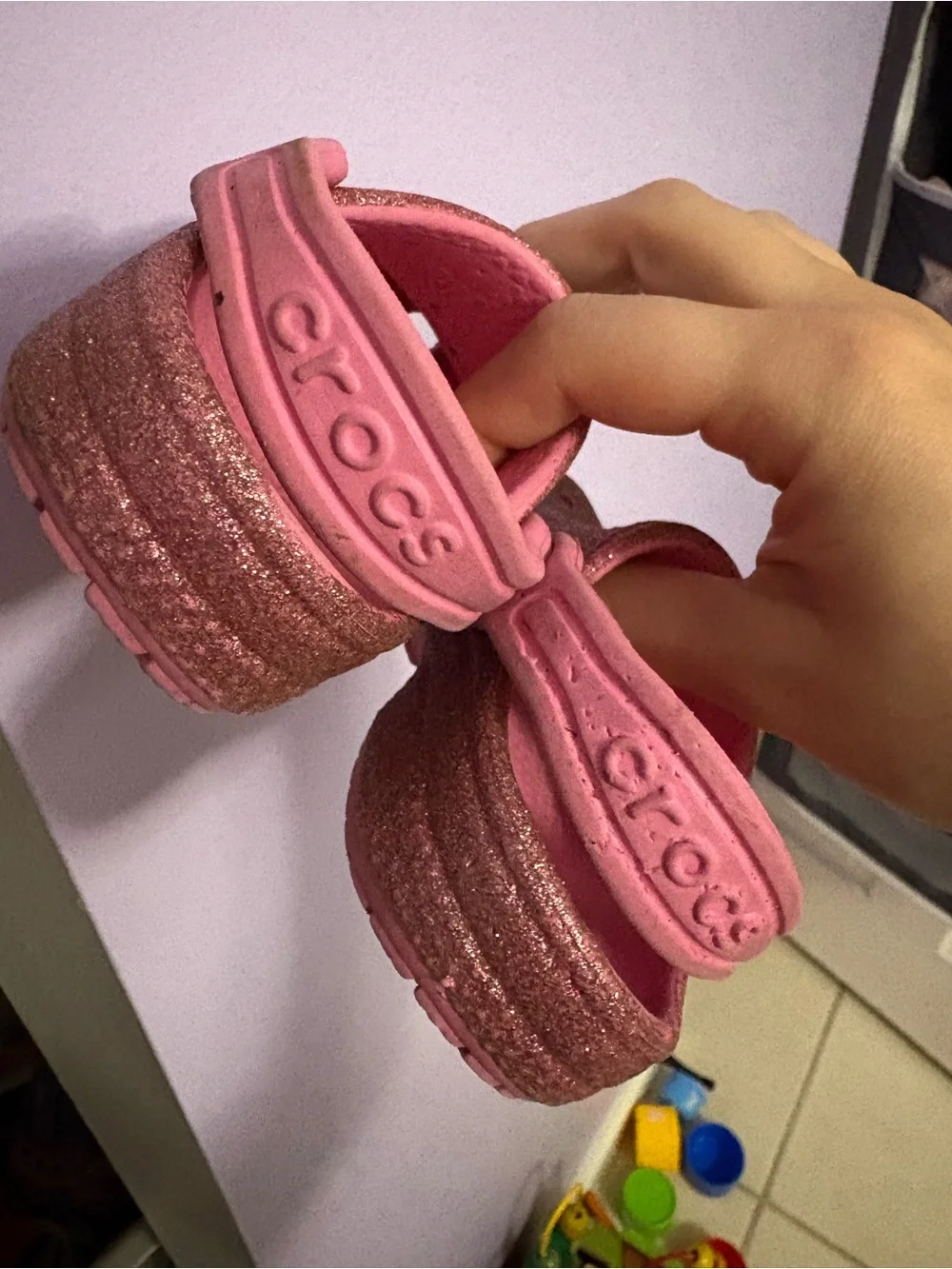 Kids Glitter crocs